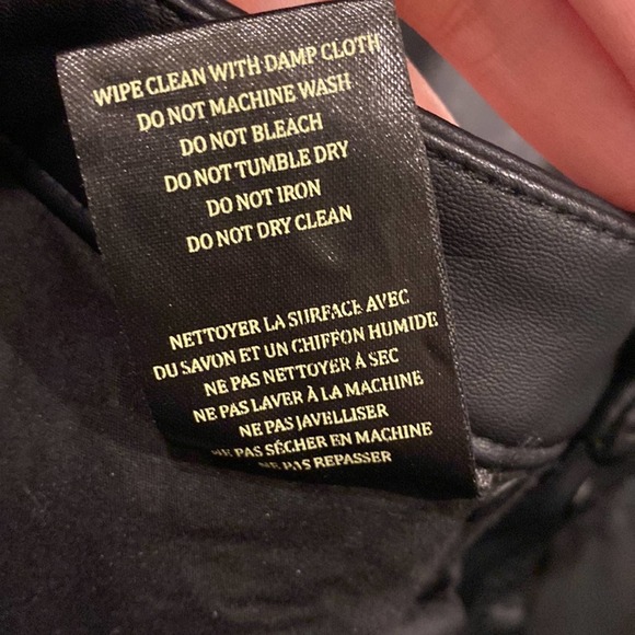 BlankNYC Faux Leather Exposed Button Fly Pants NEW - Picture 11 of 16